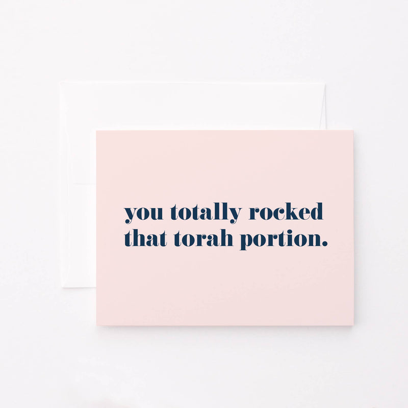 You Totally Rocked That Torah Card - Pink