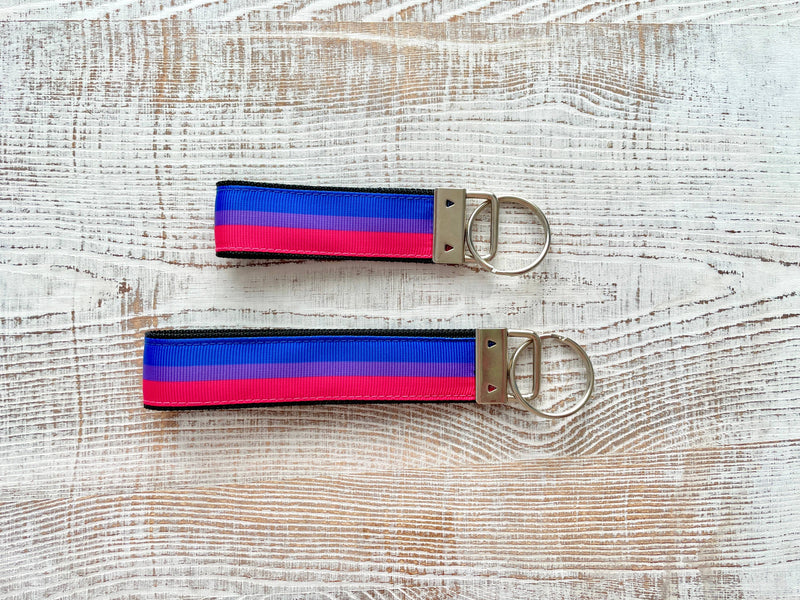 Bisexual Pride Keychain/Wristlet