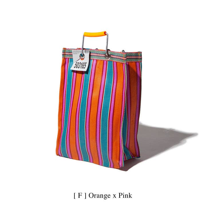 Rectangular Recycled Plastic Bag - Striped