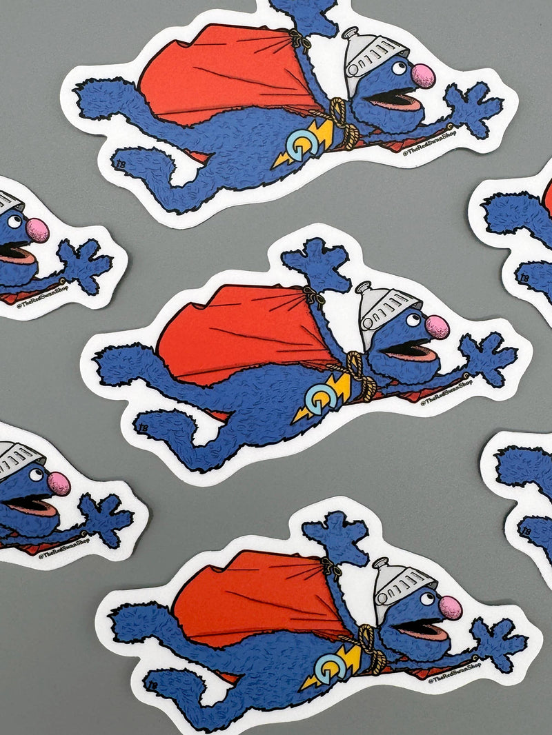 Super Grover Sticker - Sesame Street