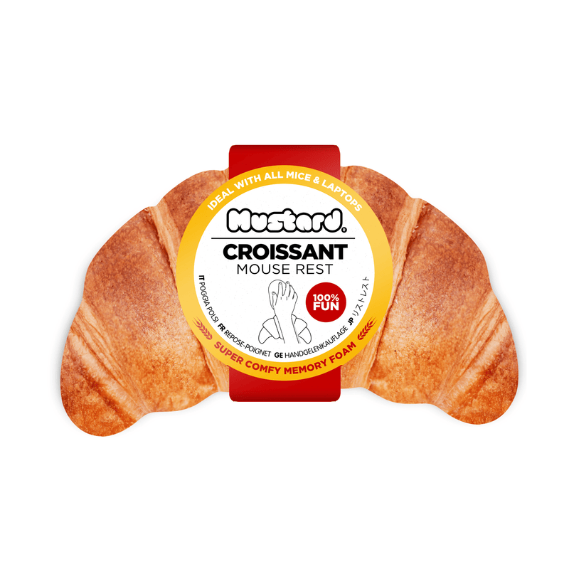 Freshly Baked Croissant Mouse Wrist Rest