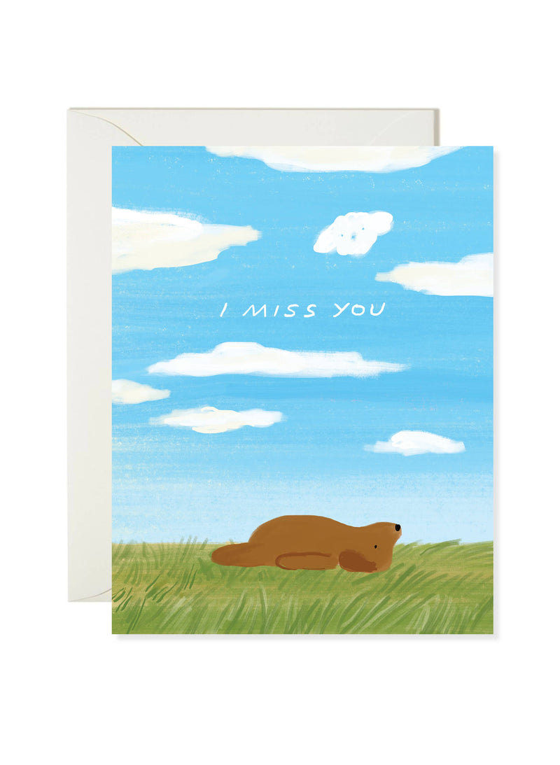 Dog Miss You Card