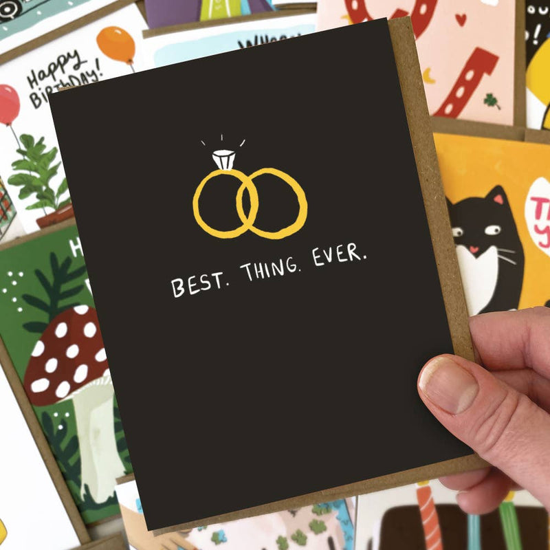 Best Thing Ever Engagement or Wedding Card
