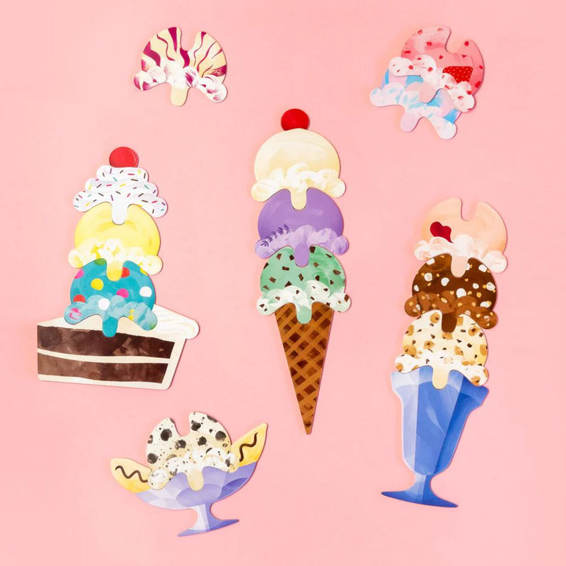 Ice Cream Scoop Puzzle: Countless Sweet Creations with 32 Flavors