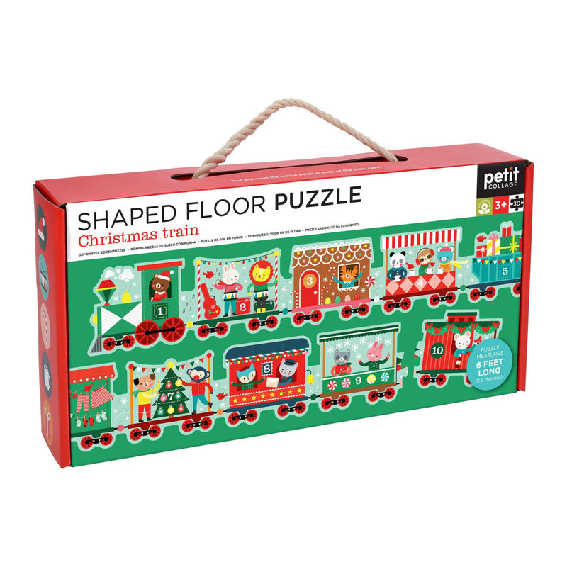 Christmas Train Shaped 30 Piece Floor Puzzle