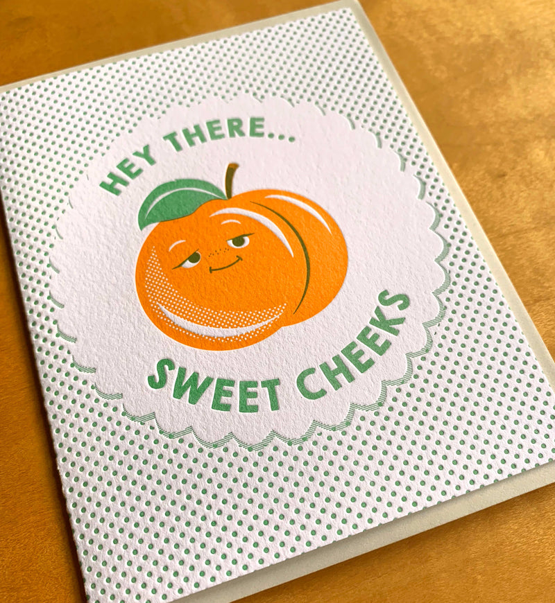 Sweet Cheeks Peach Card