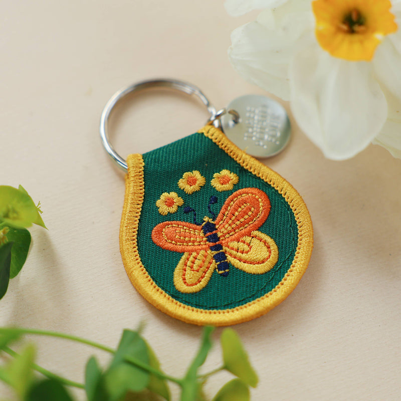 Butterfly Patch Keychain