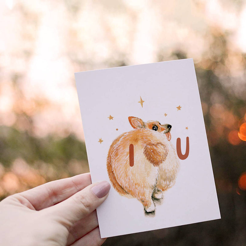 Corgi Loves You Card