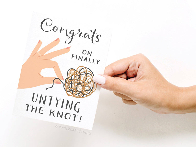 Congrats on Untying the Knot Card