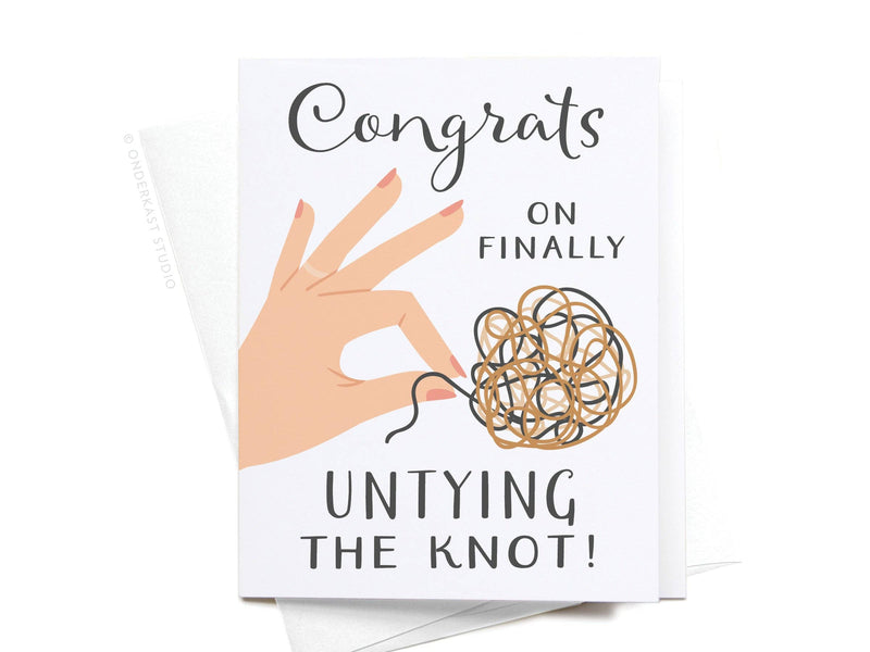 Congrats on Untying the Knot Card