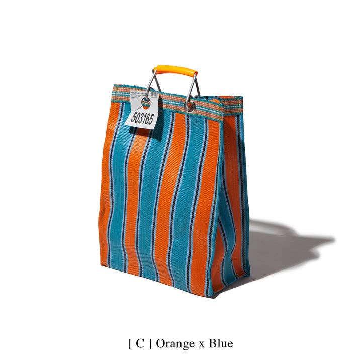 Rectangular Recycled Plastic Bag - Striped