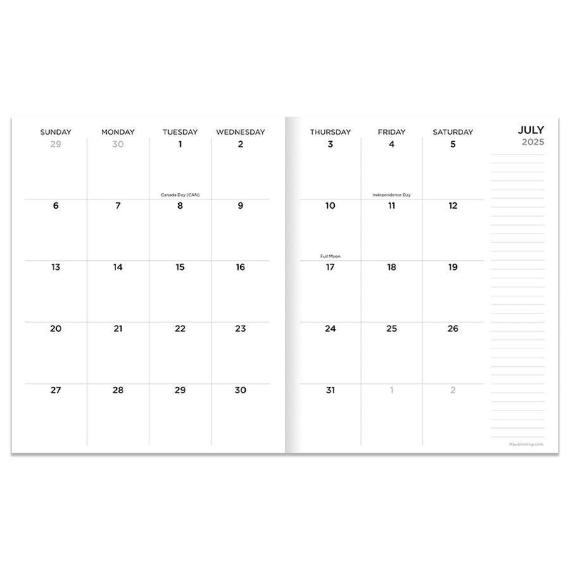 Medium Monthly Planner 2025-2026 - Vivid Jungle