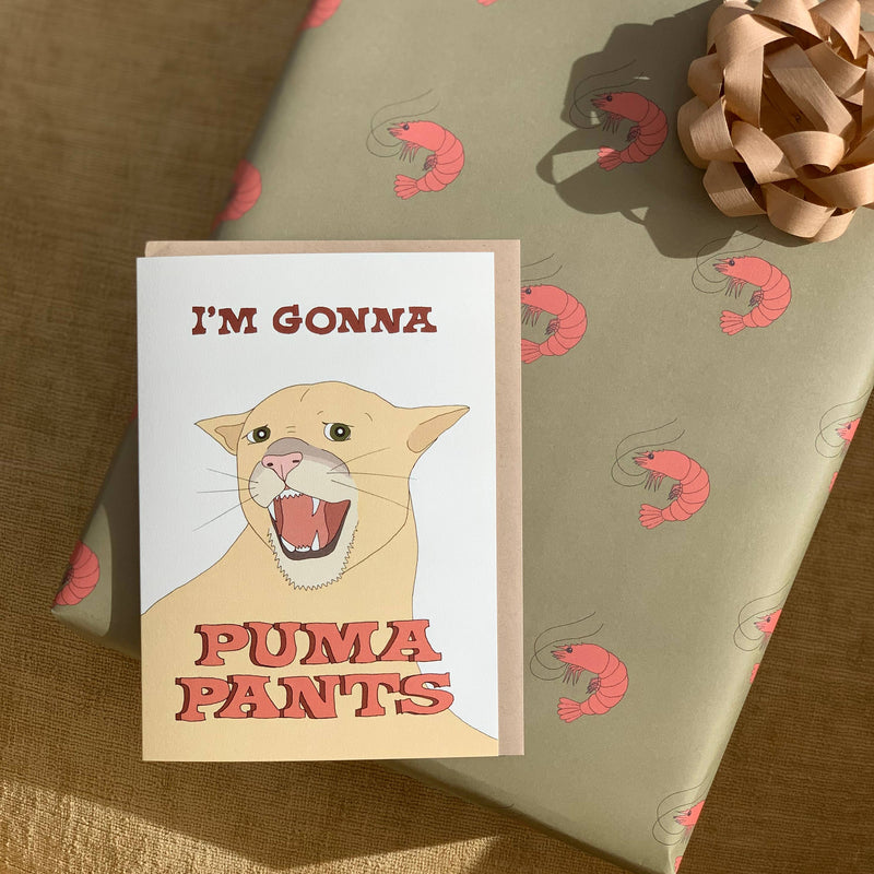 Puma Pants Congratulations Card