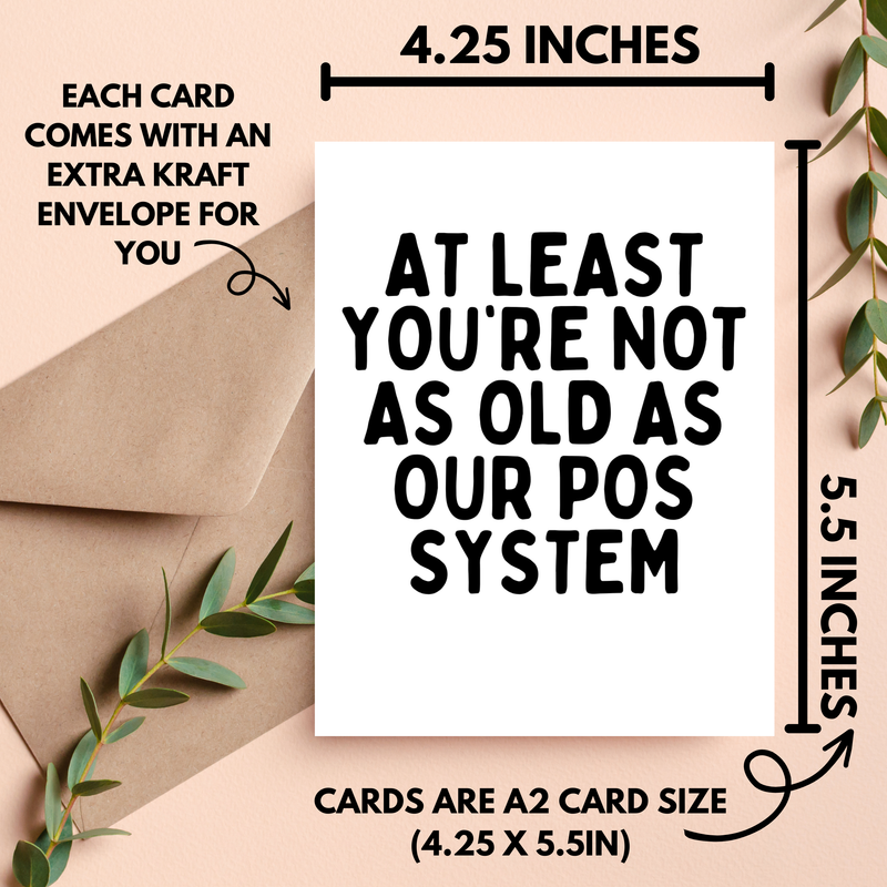 POS System Coworker Birthday Card