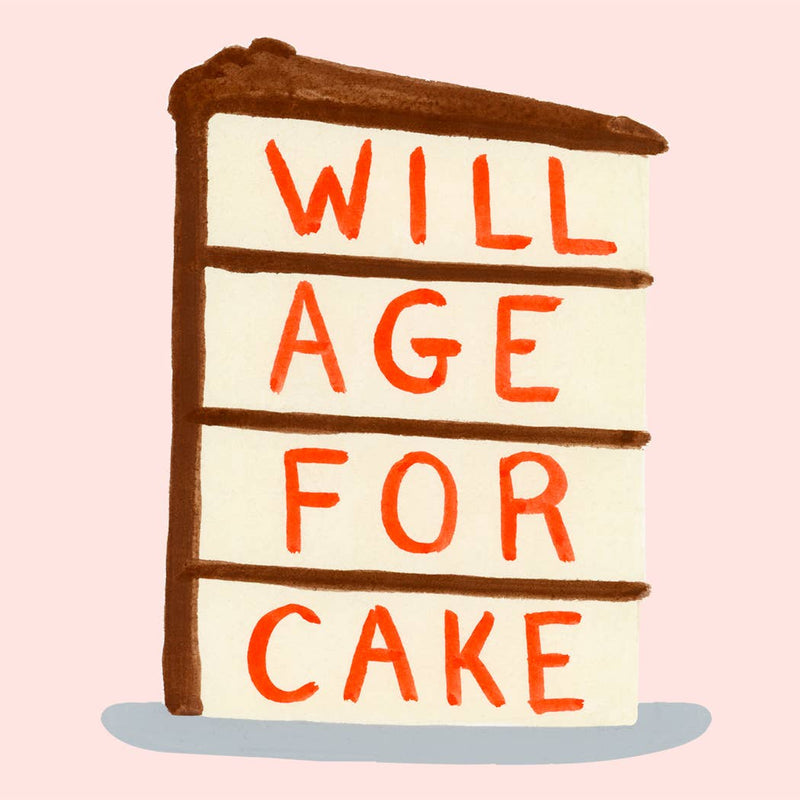 Will Age for Cake Birthday Card