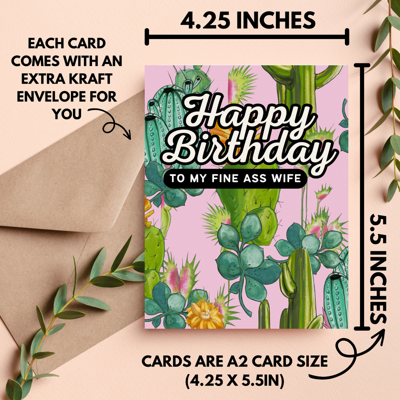 Fine Ass Wife Birthday Card