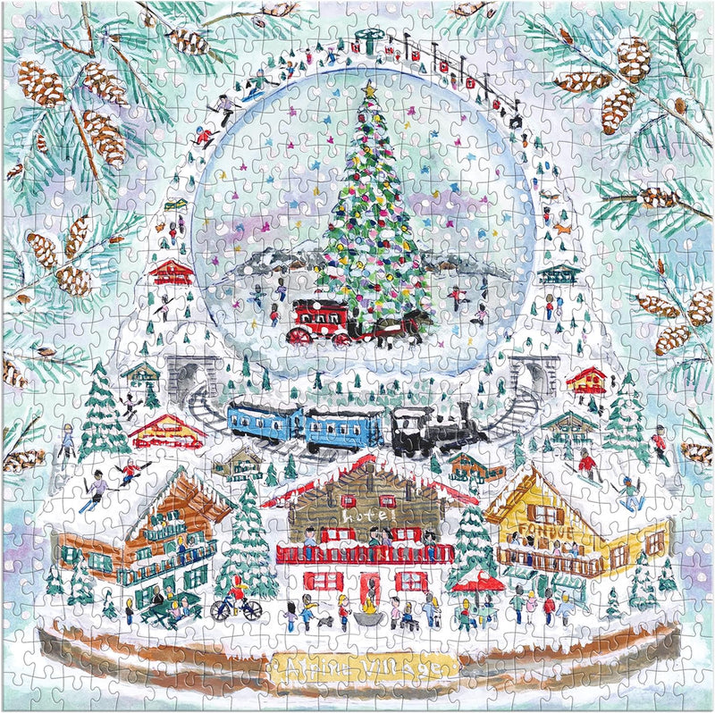 Michael Storrings Alpine Village Snowglobe 500 Piece Puzzle