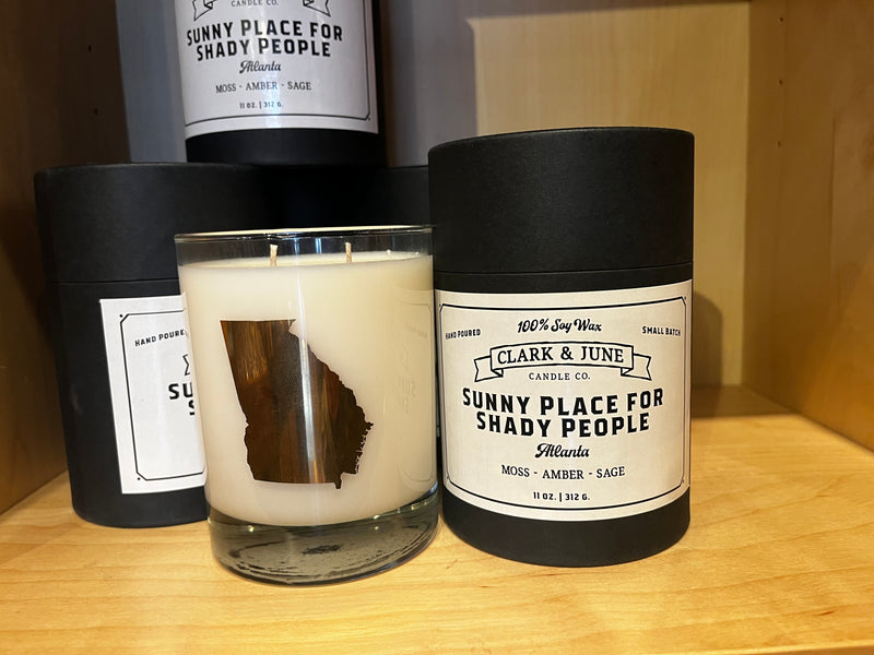 Sunny Place for Shady People Atlanta 11oz Candle - Moss, Amber, & Sage