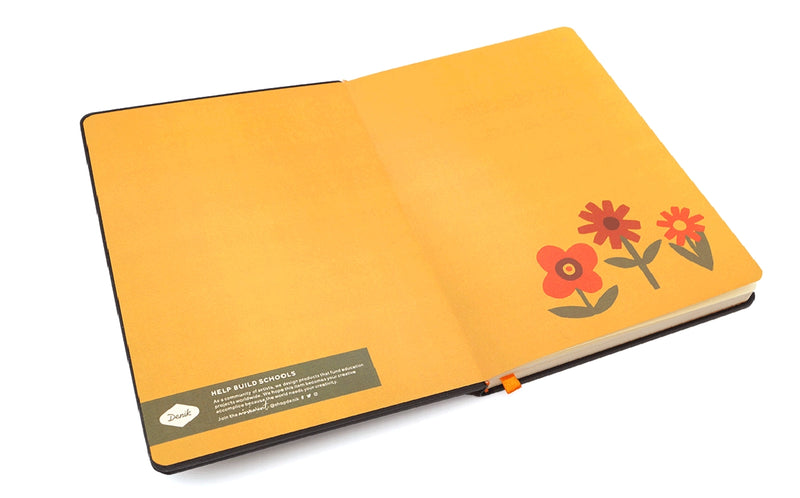 Chunky Flowers Embroidered Journal