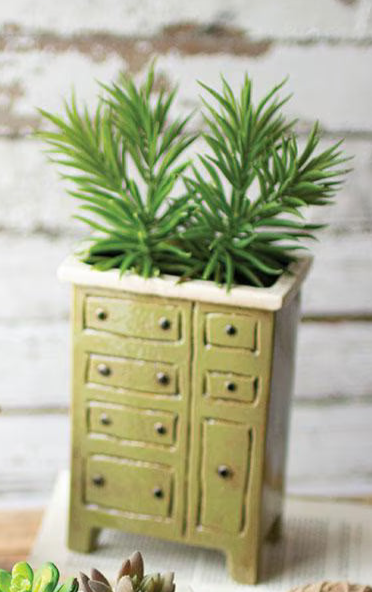 Ceramic Chest of Drawers Planter