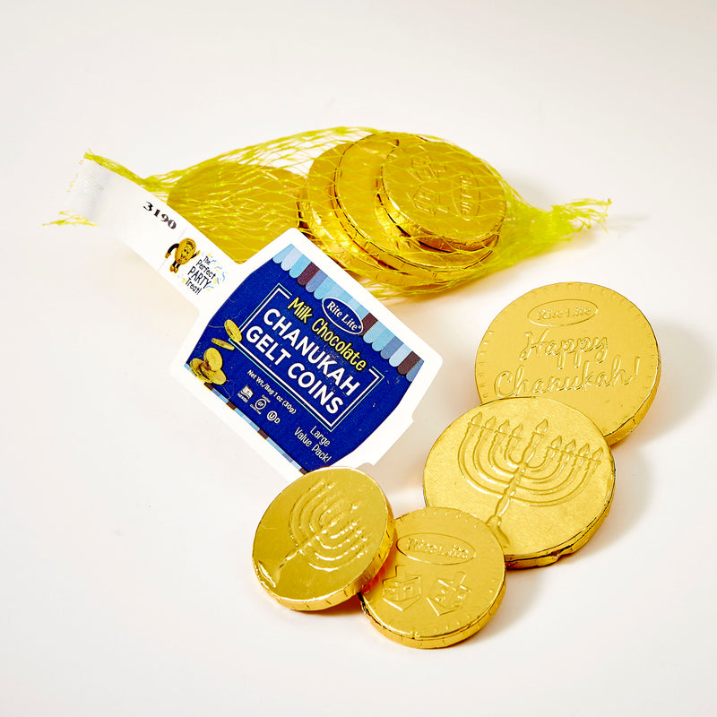 Large Bag of Hanukkah Gelt Milk Chocolate Coins