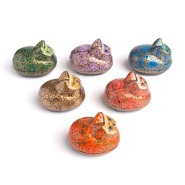 Paradise Cats Paper Mache Box (Assorted)