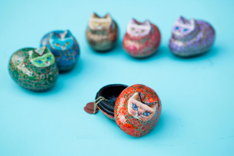 Paradise Cats Paper Mache Box (Assorted)