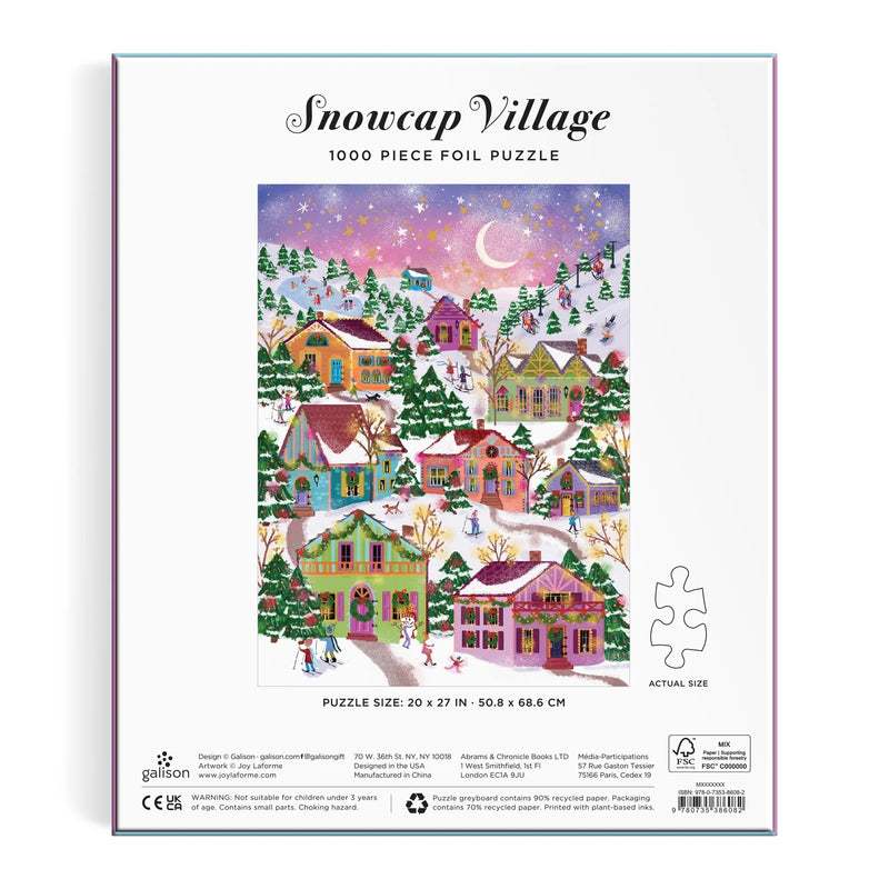 Joy Laforme Snowcap Village 1000 Piece Puzzle