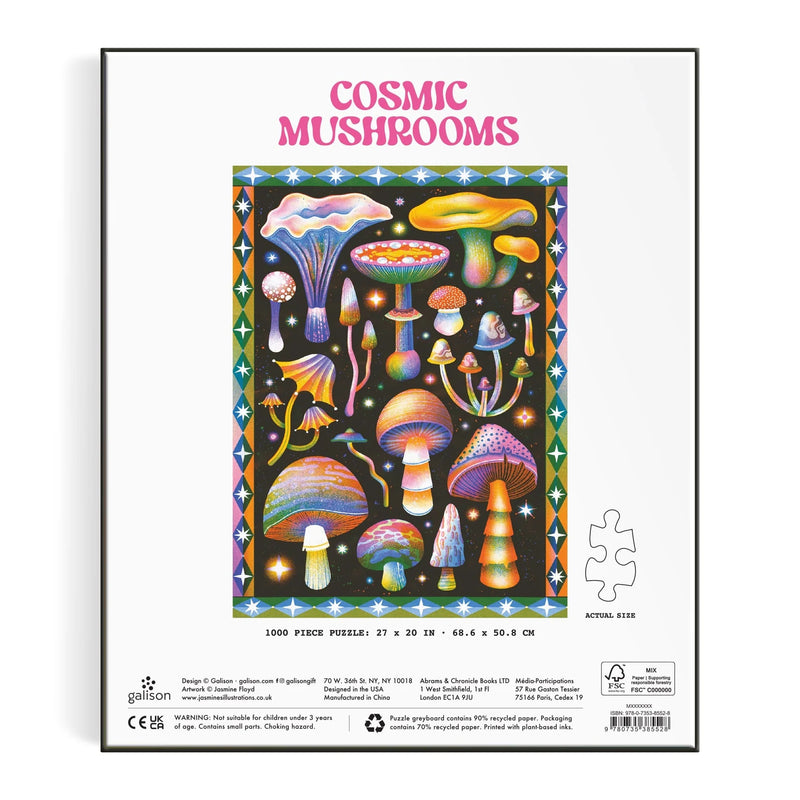 Cosmic Mushrooms 1000 Piece Puzzle