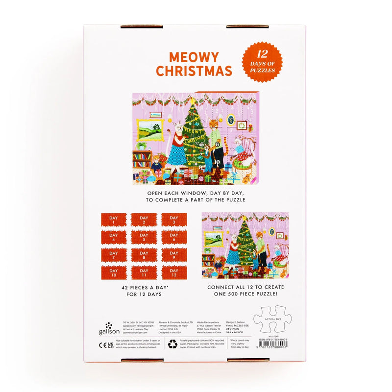 Meowy Christmas 12 Days of Puzzles