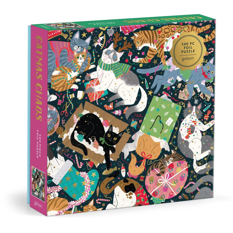 Catmas Chaos 500 Piece Puzzle