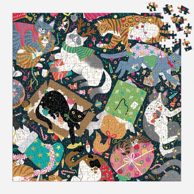 Catmas Chaos 500 Piece Puzzle
