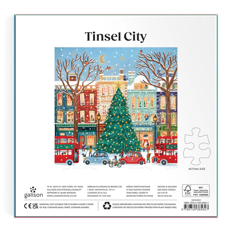 Tinsel City 500 Piece Puzzle