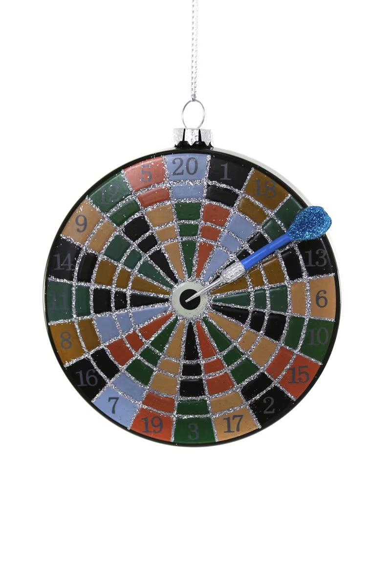 Black Dartboard Ornament