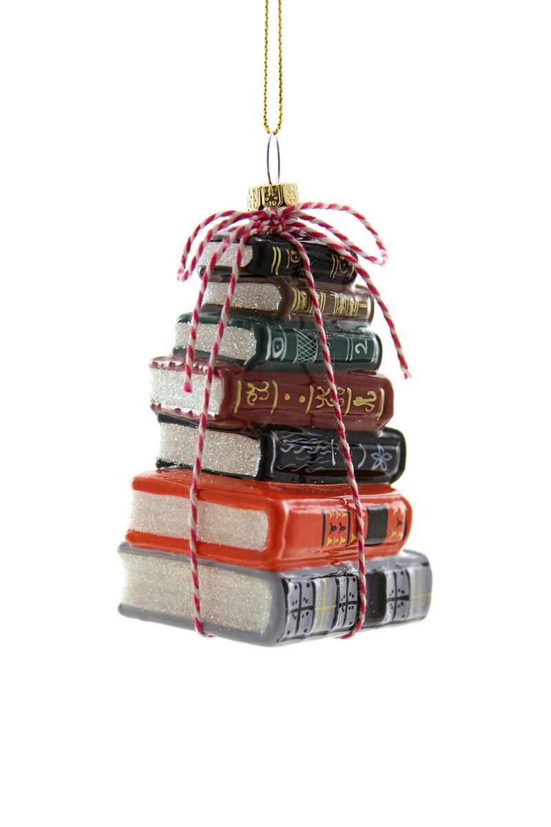 Stacked Tomes Ornament - Traditional