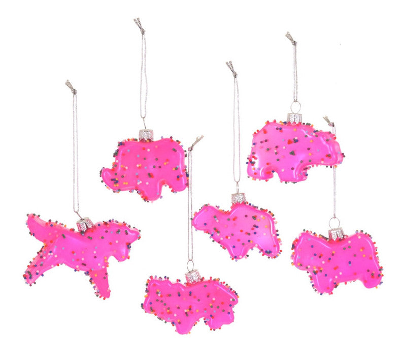 Frosted Circus Animal Cookie Ornament