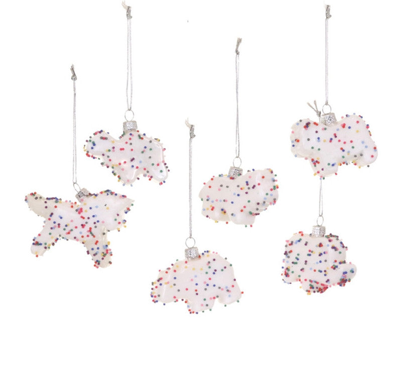 Frosted Circus Animal Cookie Ornament