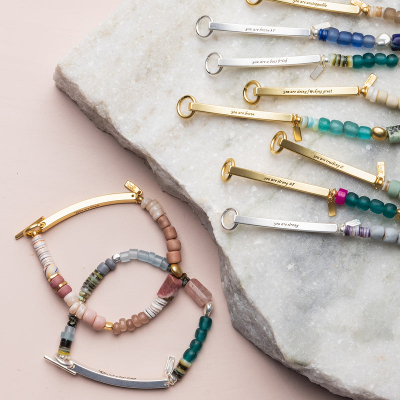 Hidden Message Bracelet - Silver