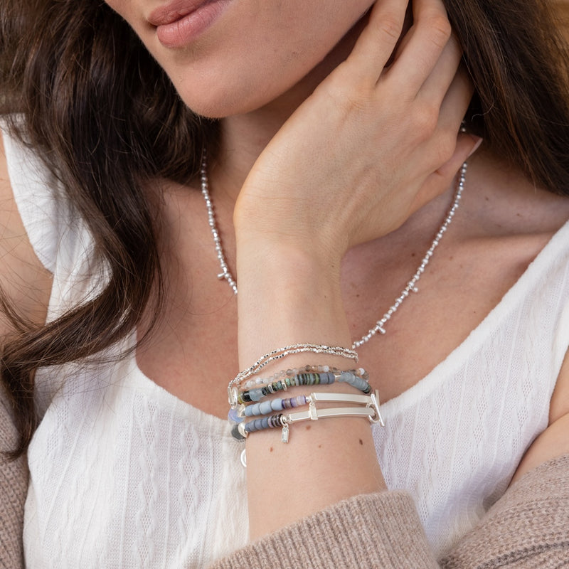 Hidden Message Bracelet - Silver