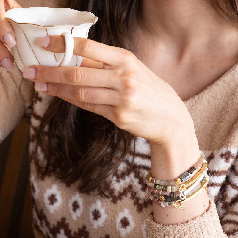 Hidden Message Bracelet - Gold