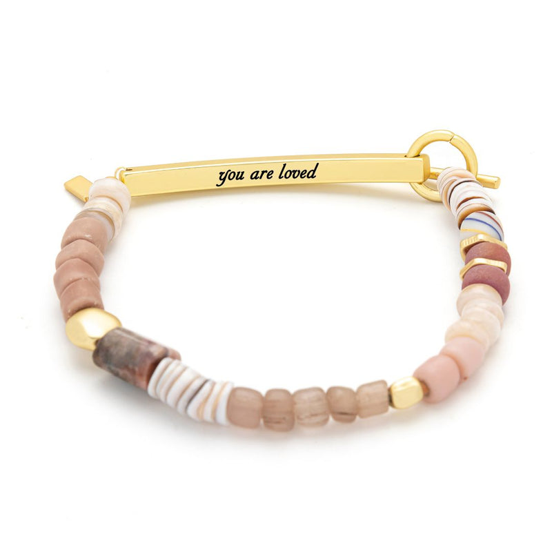 Hidden Message Bracelet - Gold