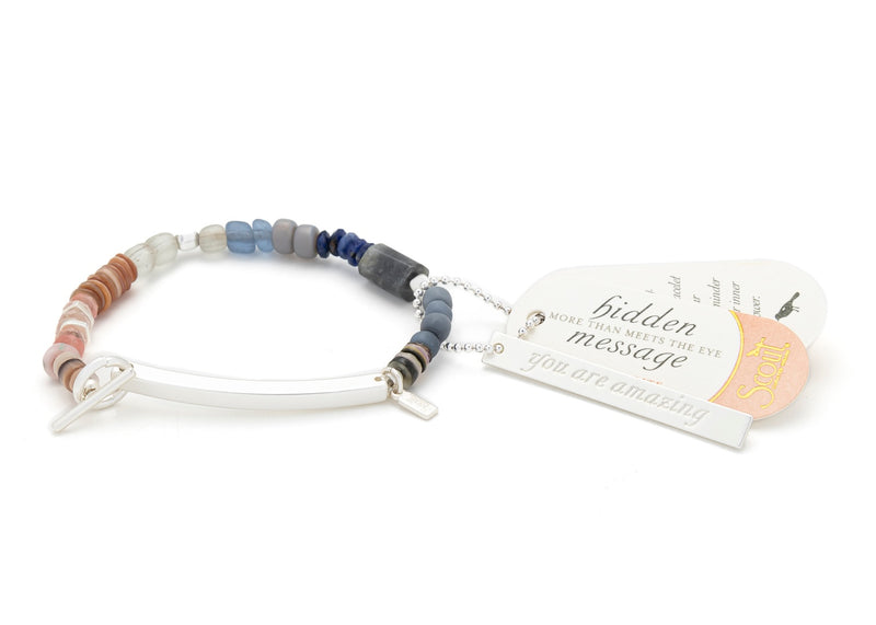 Hidden Message Bracelet - Silver
