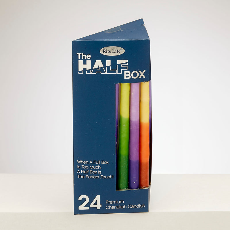 The Half Box - 24-Pack Hanukkah Candles (3 Styles)