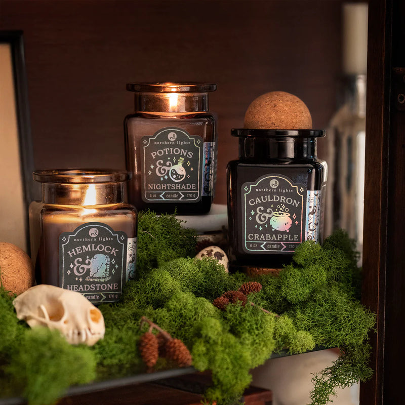 Curiosity Cauldron & Crabapple Candle