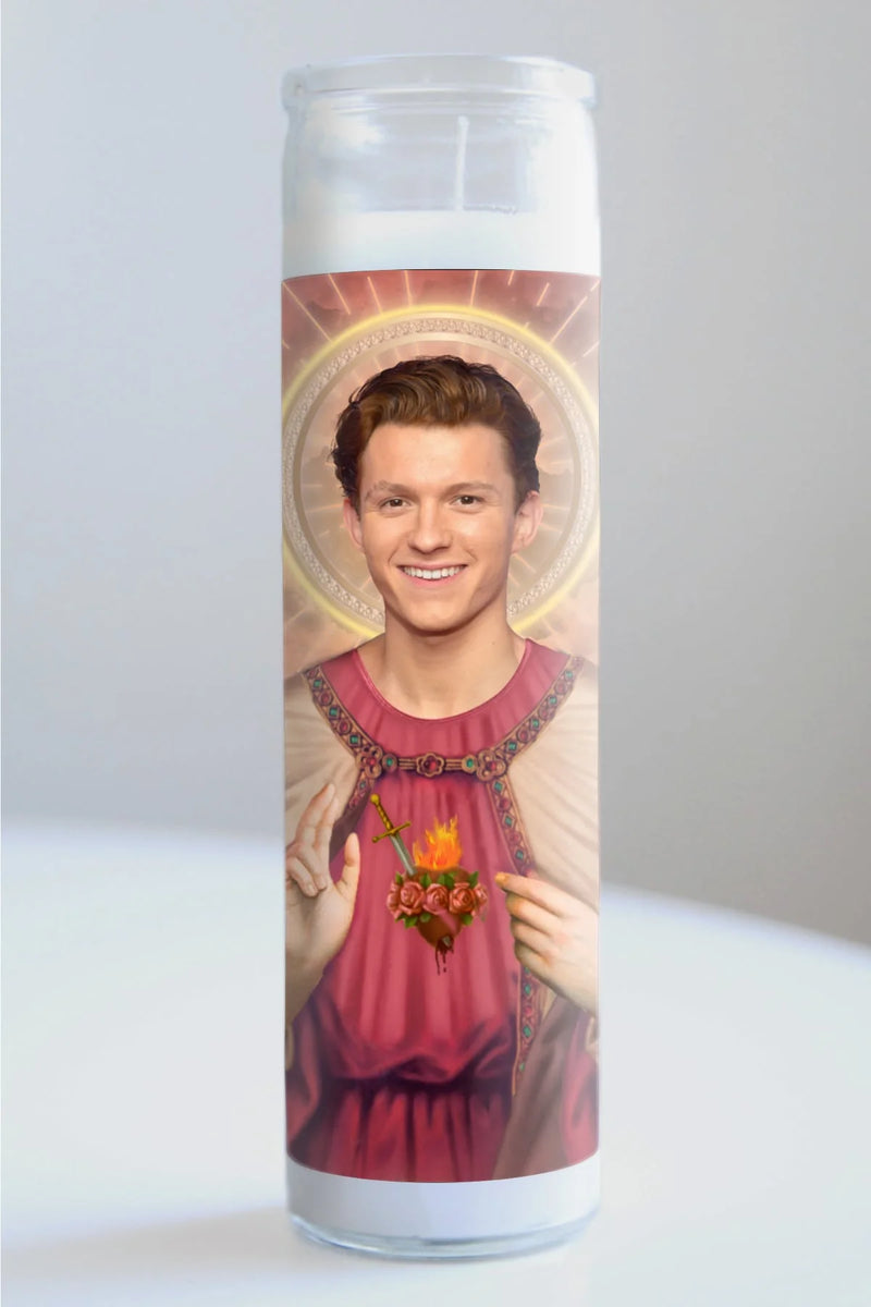 Tom Holland Red Robe Prayer Candle