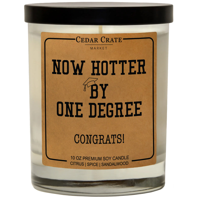 Now Hotter by One Degree - Graduation Candle