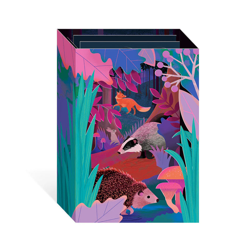 British Woodland 3D Panoramic Card