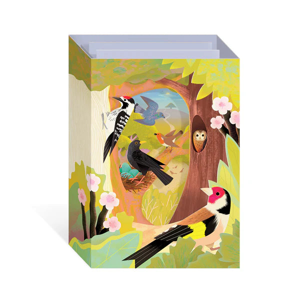 British Birds 3D Panoramic Card