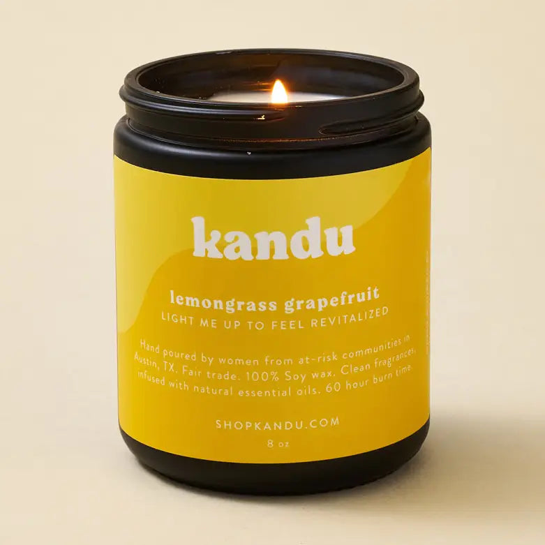 Kandu Lemongrass Grapefruit 8oz Candle