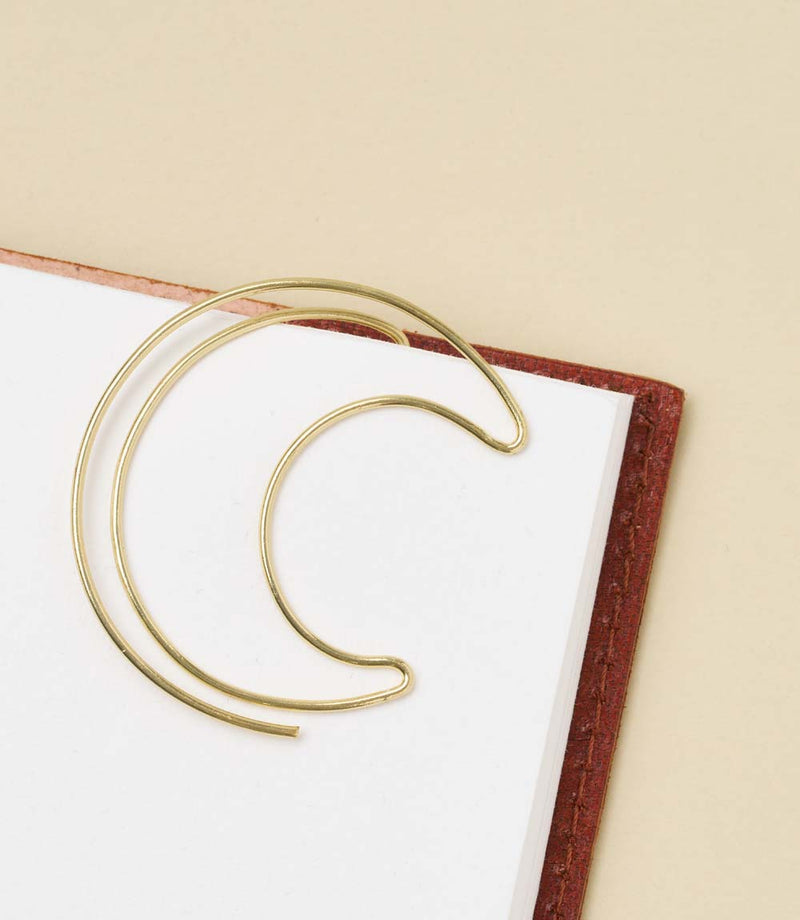 Kitaab Moon Wire Bookmark in Gold